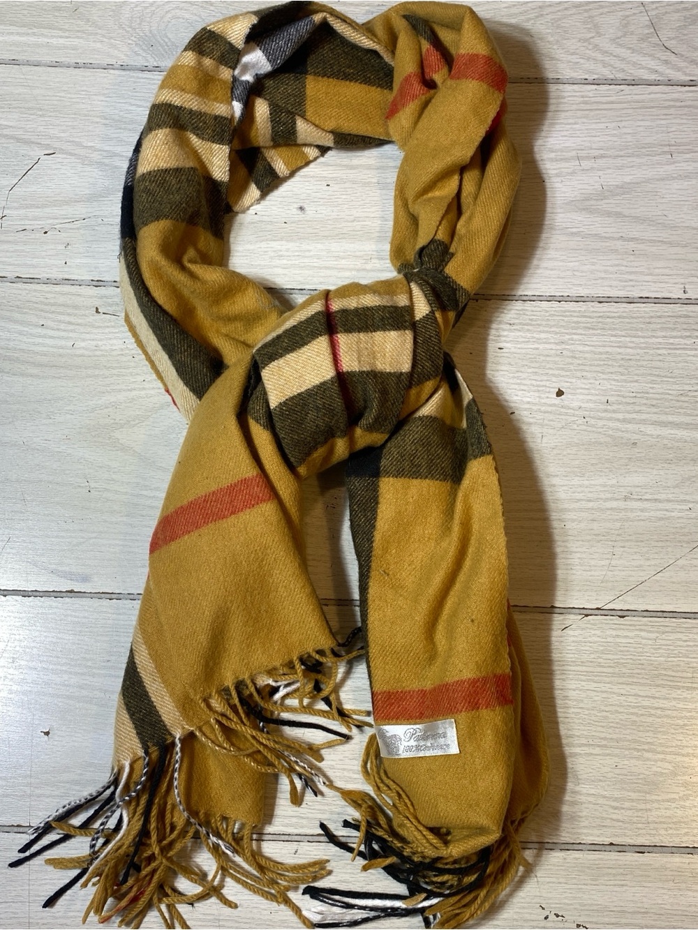 Winter Unisex 100% Cashmere Plaid 70X27”